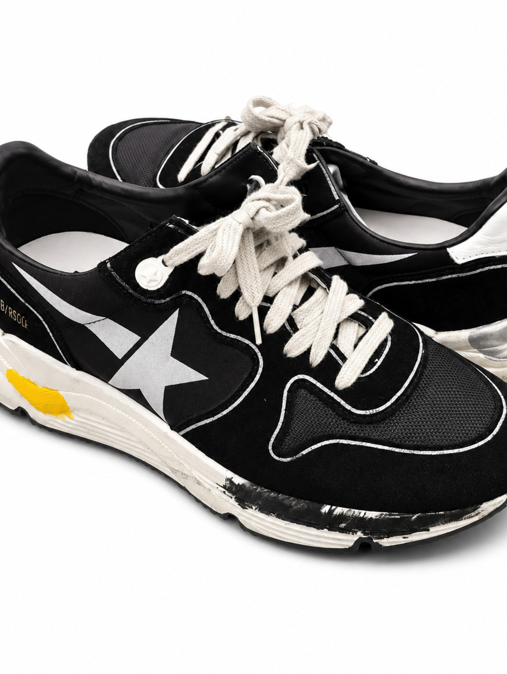 NEW GONDEN GOOSE RUNNING SOLE 'BLACK SILVER' sneakers